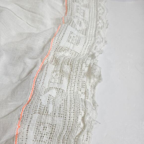 Free People India Gauze Cloud Watching Dress Pockets Embroidered Flowers - Picture 10 of 11